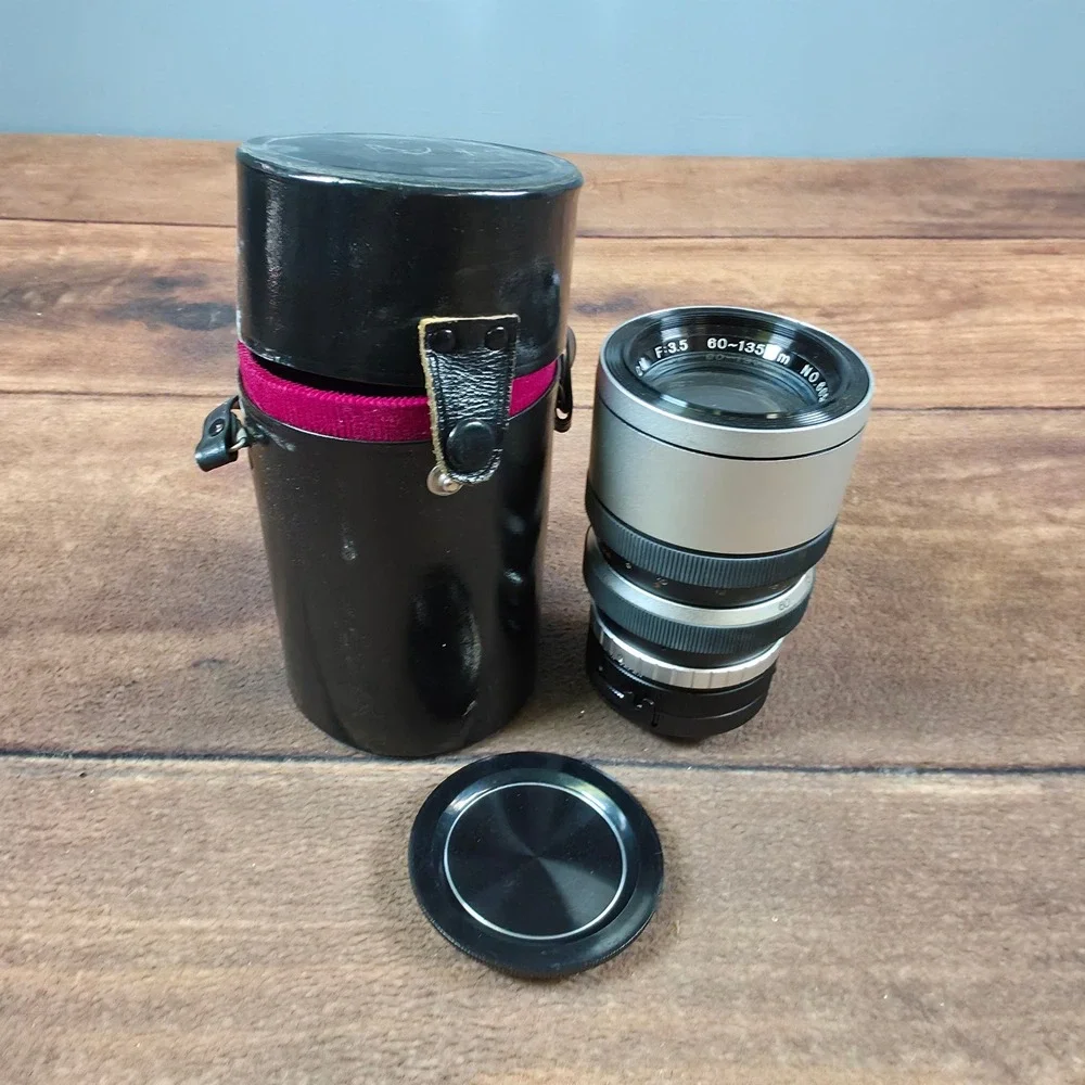 Samigon Auto Zoom Lens 60-135mm f/3.5 Silver Black Excellent Vintage Japan